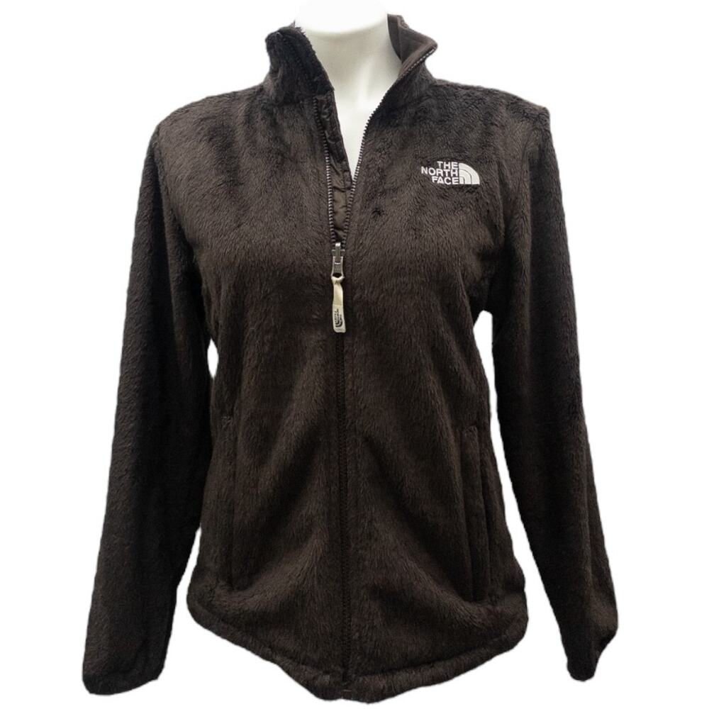 The North Face Osito High Pile Fleece Jacket Brown Full Zip Women's Medium